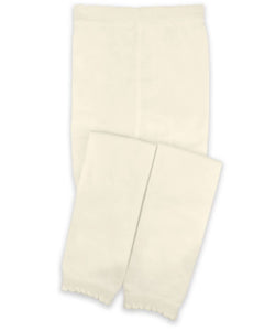 Jefferies Socks Ivory Scallop Leggings