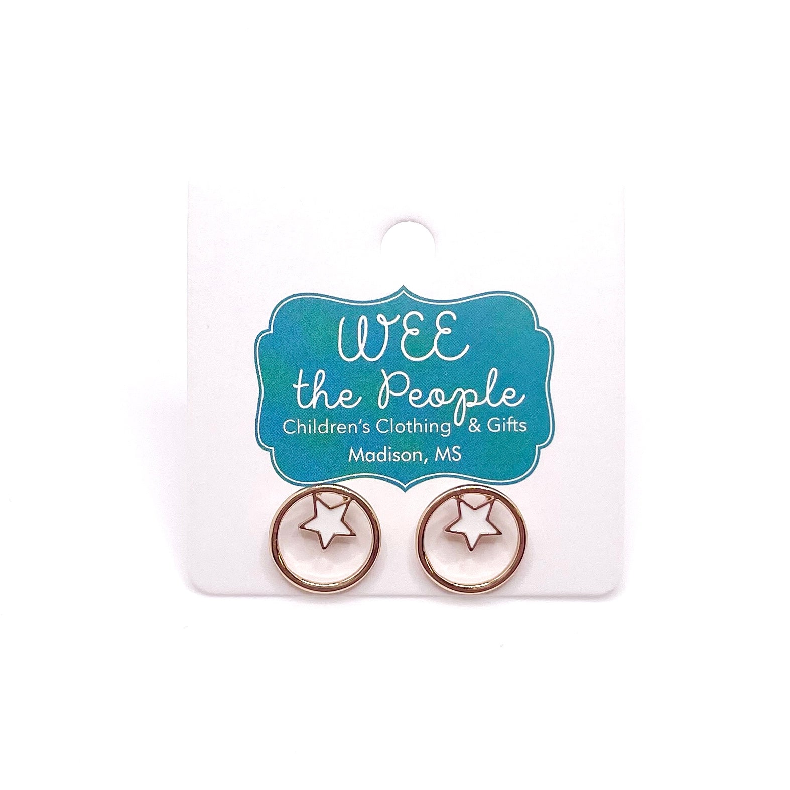 Star & Circle Earrings