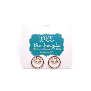 Star & Circle Earrings