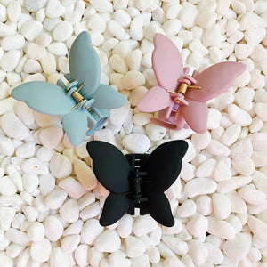 Butterflies Hair Claw Set - Black