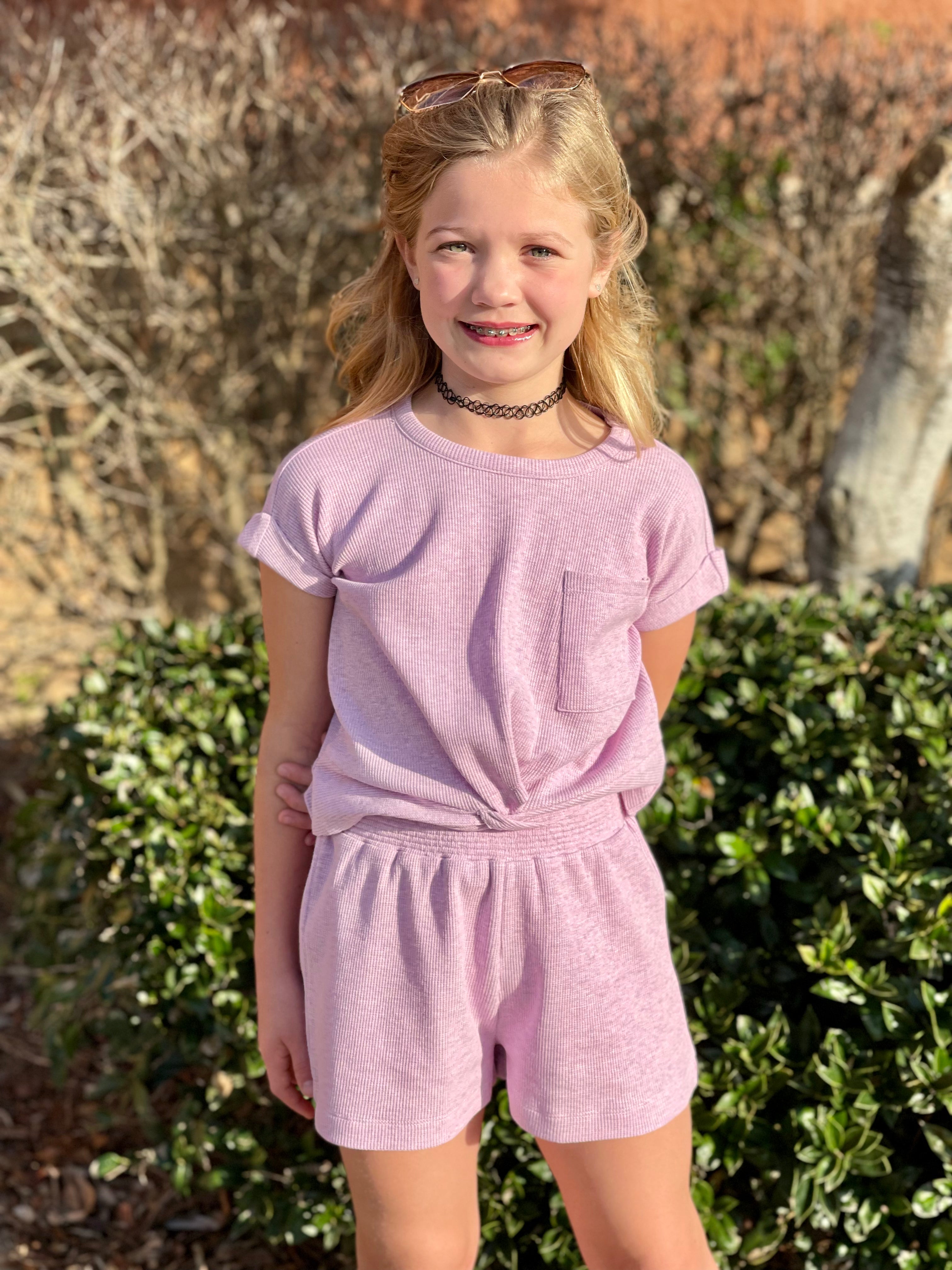 Purple Heather Shorts