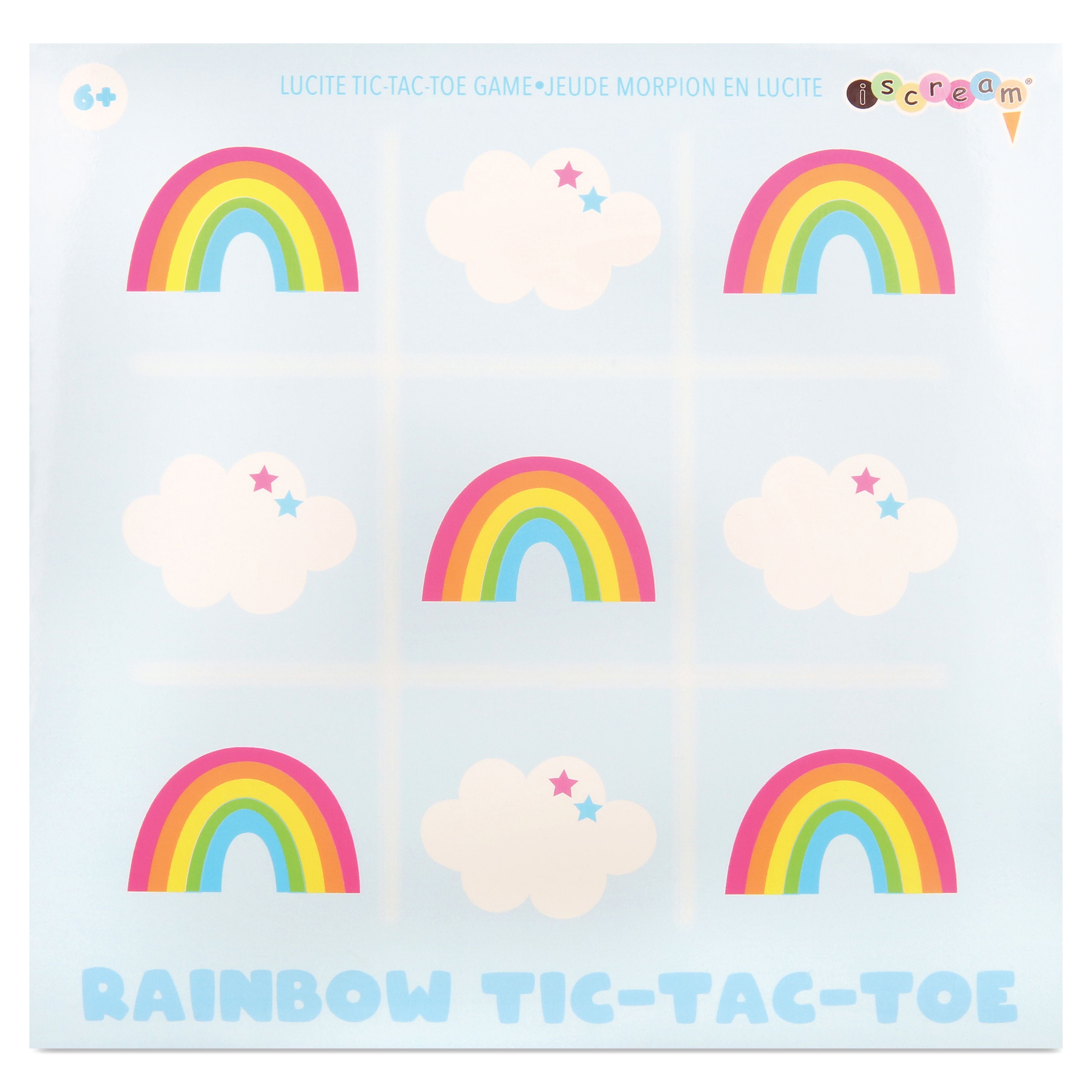 Rainbow Lucite Tic Tac Toe