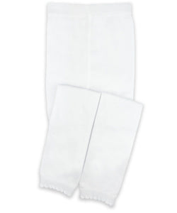 Jefferies Socks White Scallop Leggings