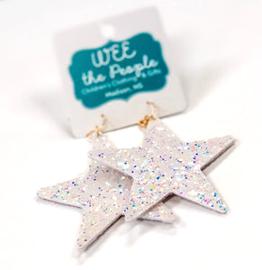 Glitter Star Earrings