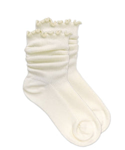 Jefferies Ivory Ripple Socks