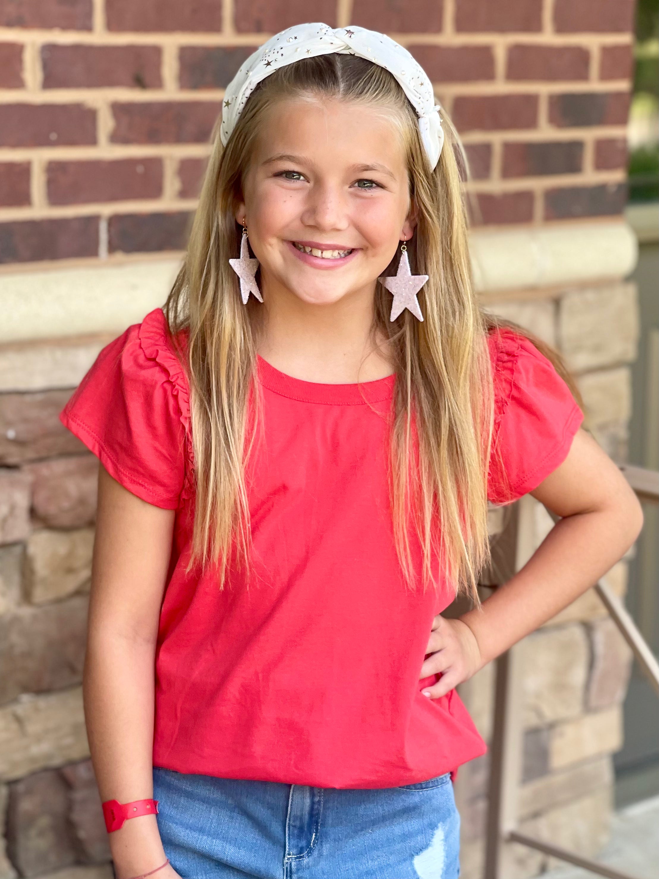 Glitter Star Earrings