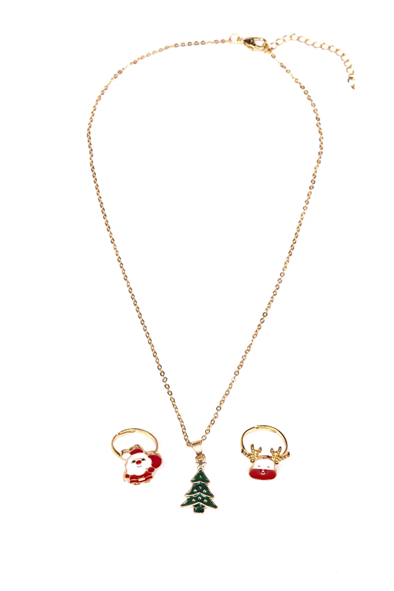 Christmas Tree Necklace Set