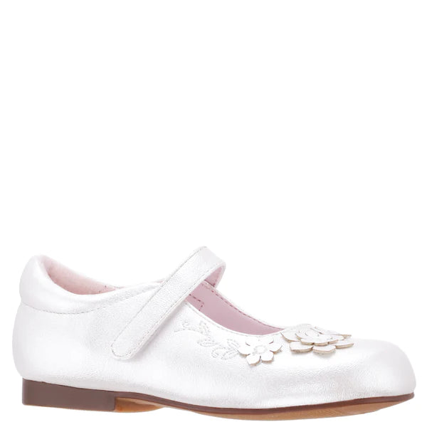 Nina Elodee White Shimmer Mary Jane