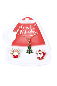 Christmas Tree Necklace Set