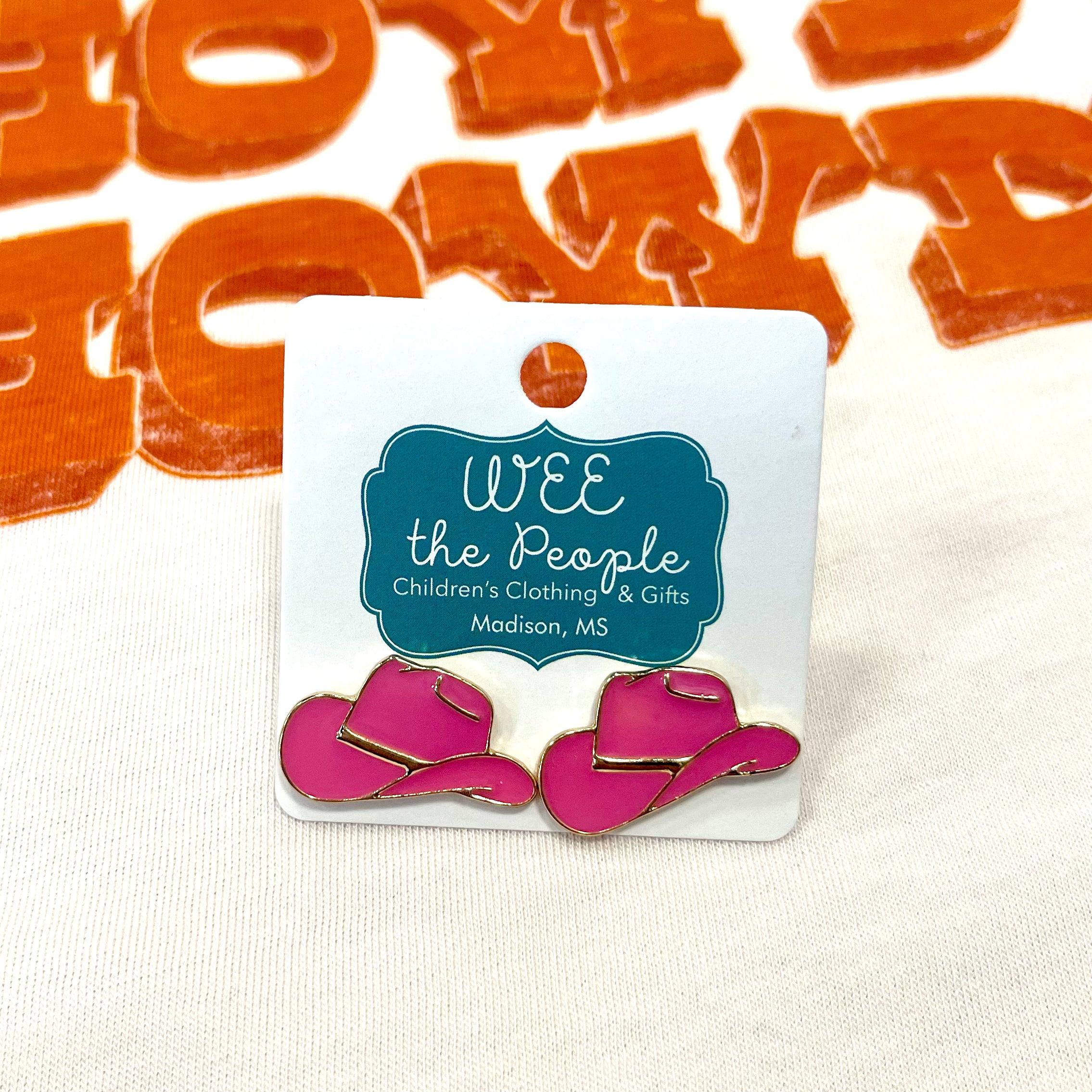 Western Hat Earrings