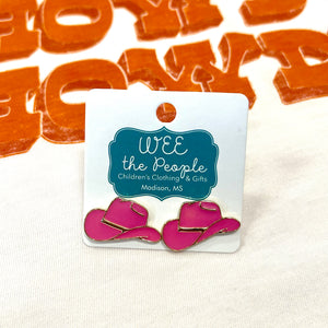 Western Hat Earrings