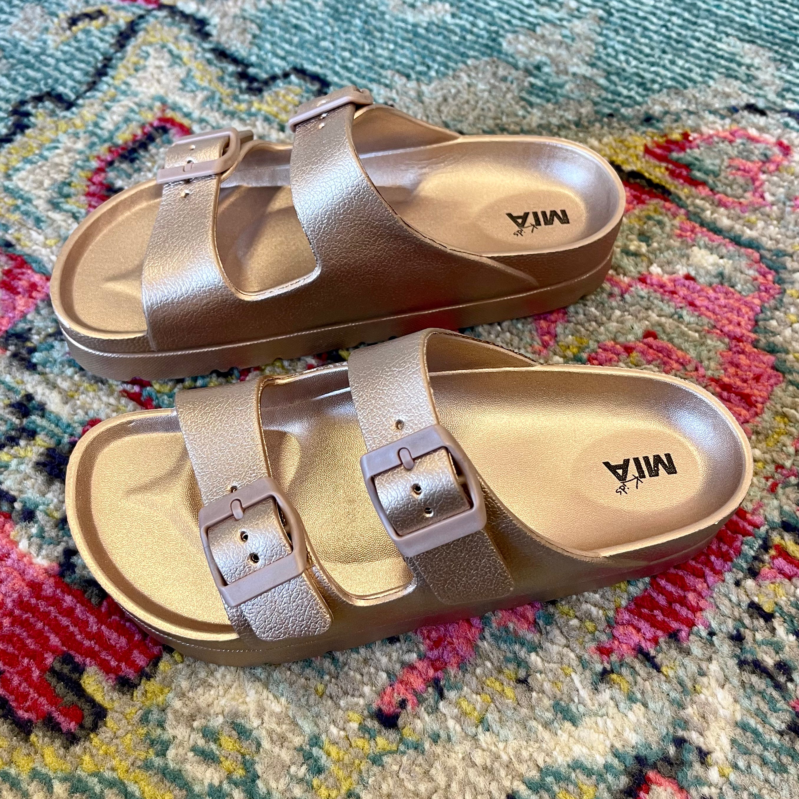 MIA Little Kiana Rose Gold Sandals