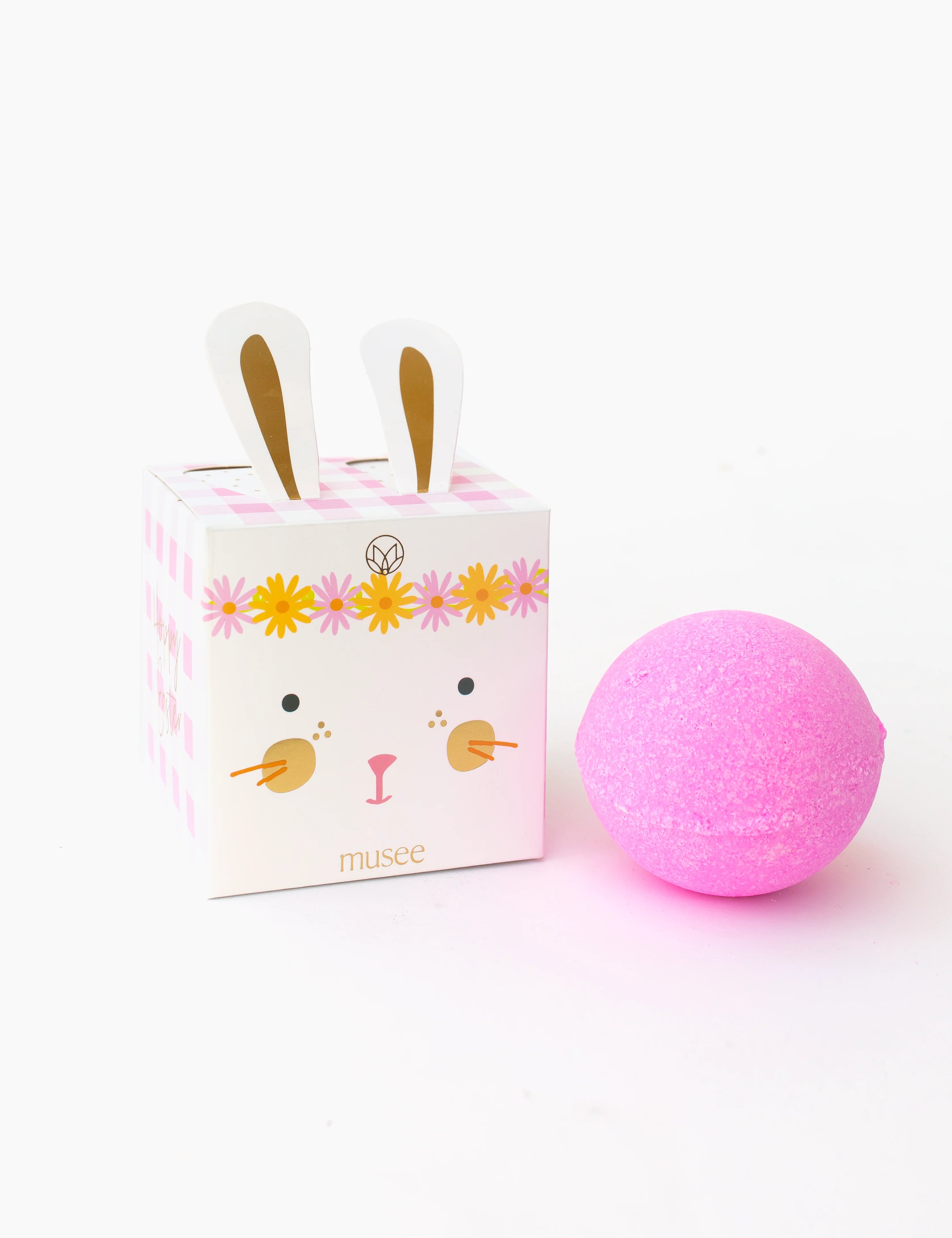 Musee Pink Bunny Boxed Bath Bomb