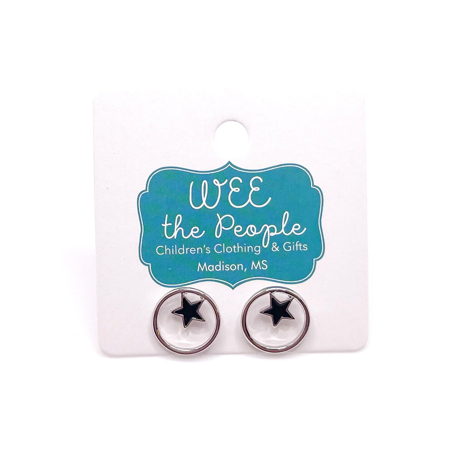 Star & Circle Earrings