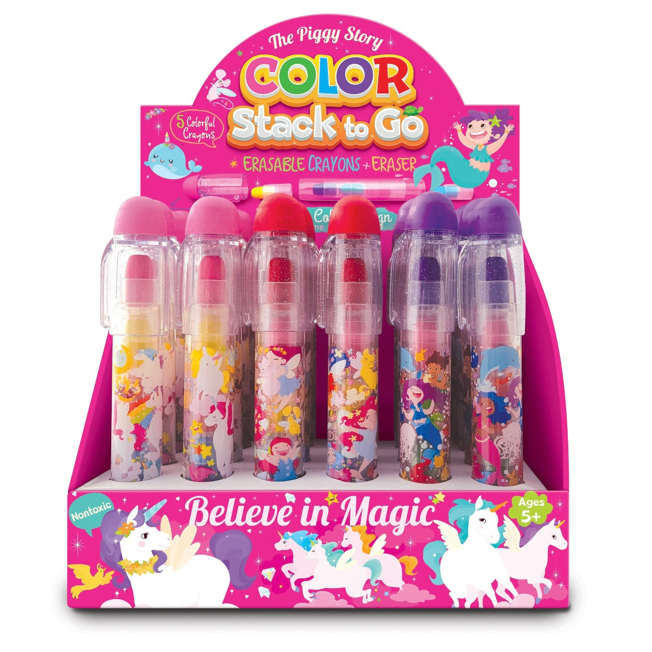 Magic Color Stack Erasable Crayons