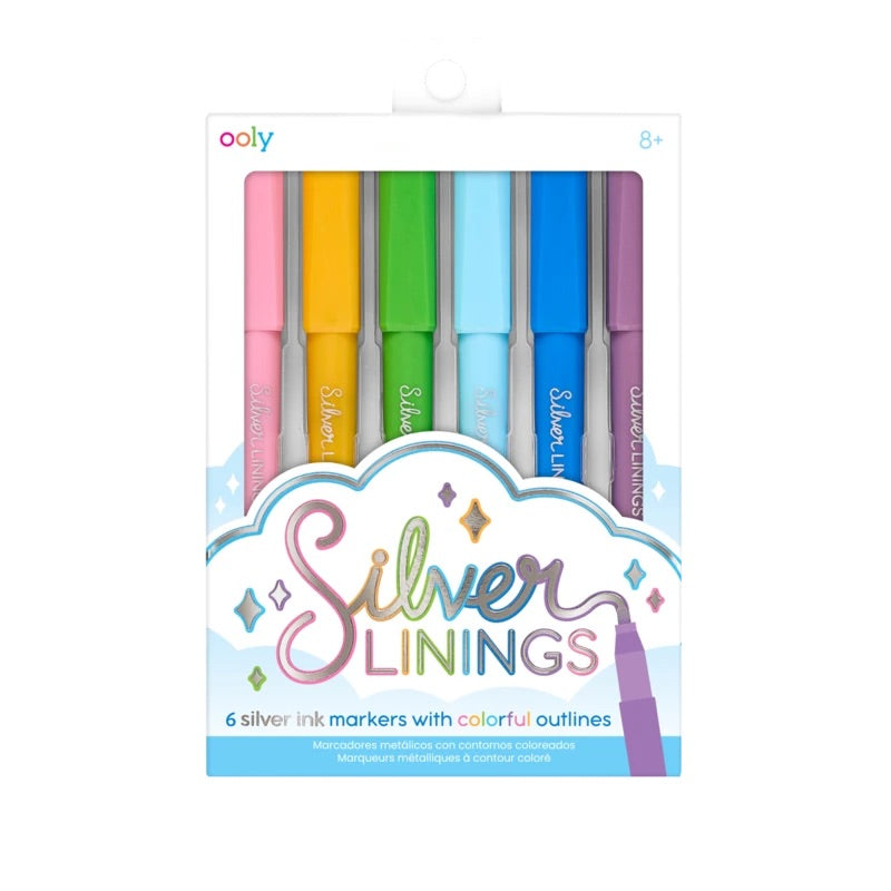 Silver Linings Outline Markers Set