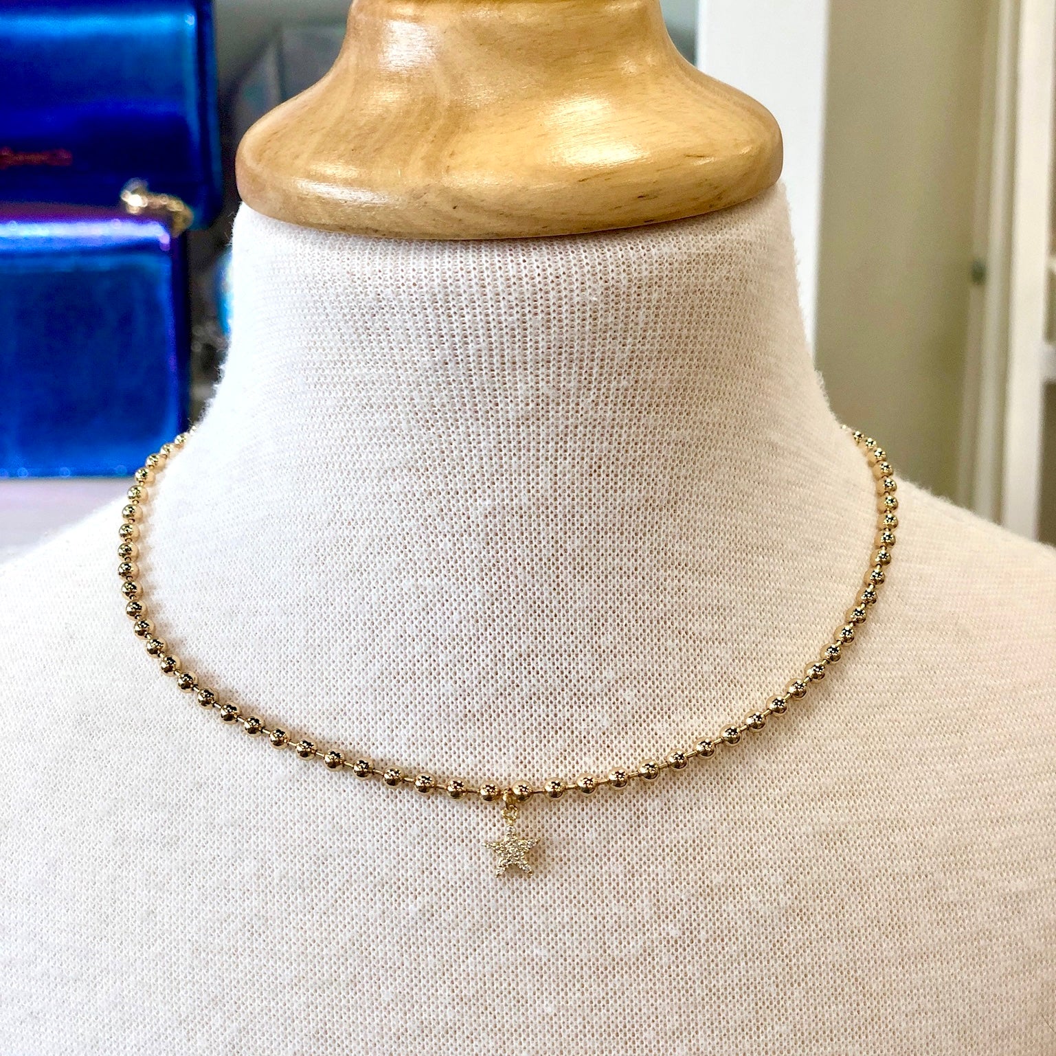 Charm & Ball Choker Necklace