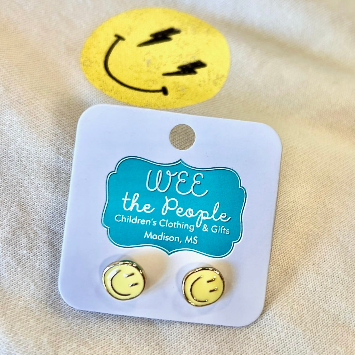 Smiley Face Studs