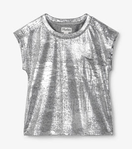 Hatley Silver Shimmer Relaxed Top