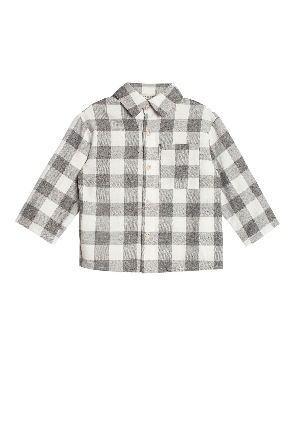 Mayhem Harper Grey Plaid Top