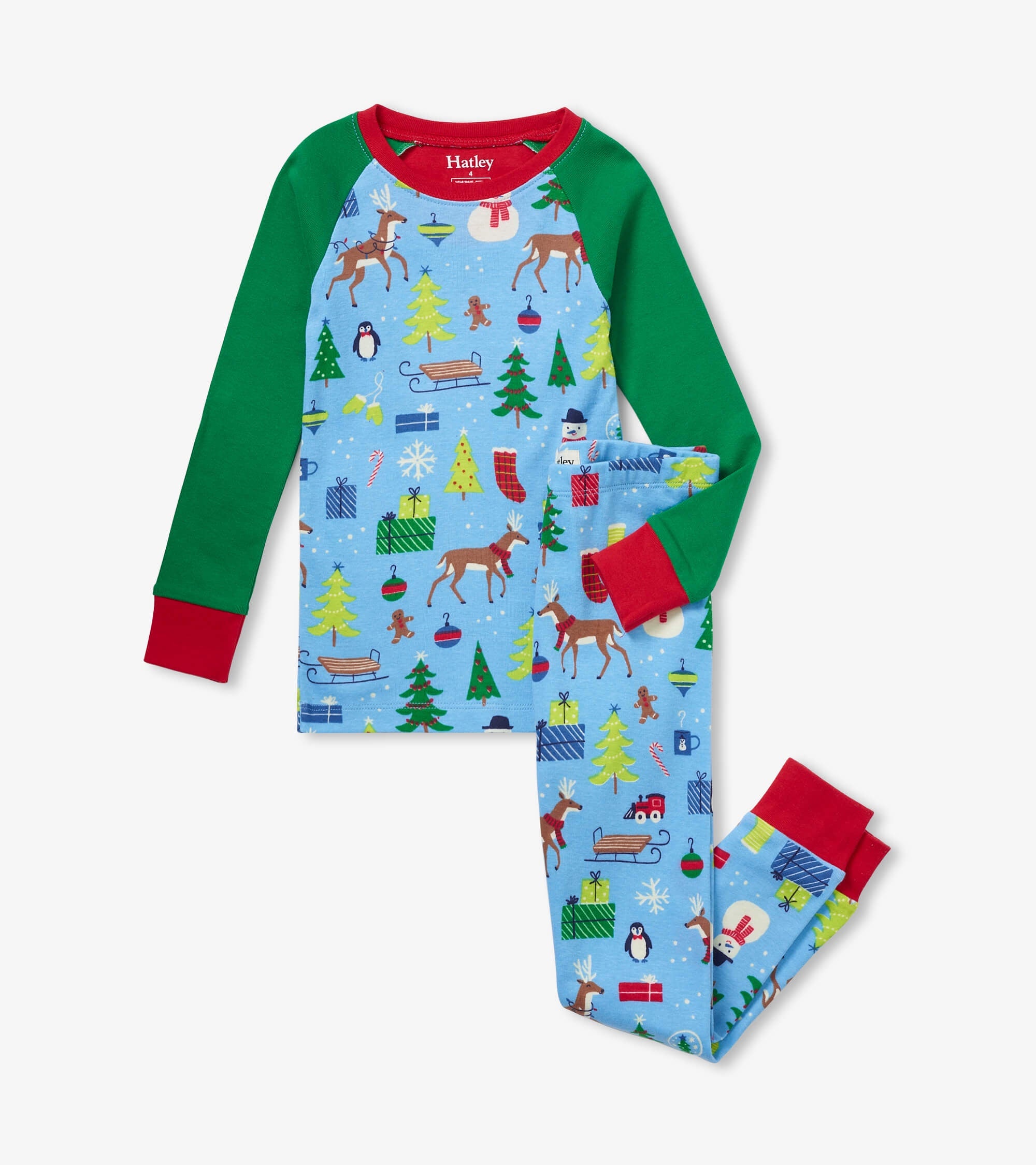 Blue Christmas Morning Pajamas