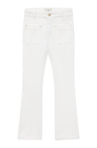 DL1961 Claire White High Rise Bootcut