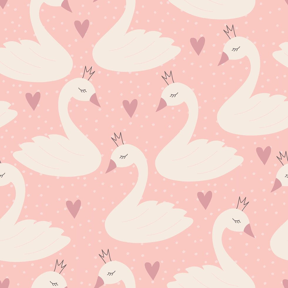 Sweet Bamboo Swan Princess Footie