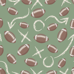 Sweet Bamboo Green Football Henley Top